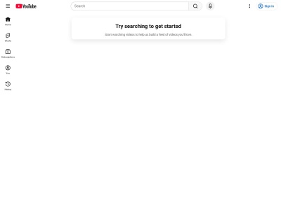 Скриншот сайта youtube.com
