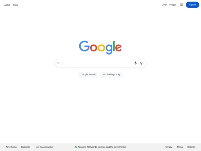 Скриншот сайта google.com