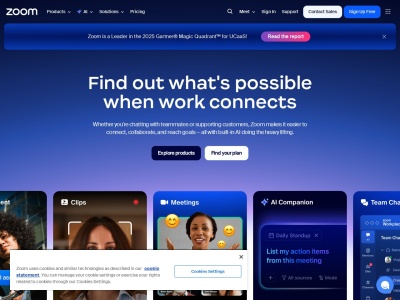 Скриншот сайта zoom.us